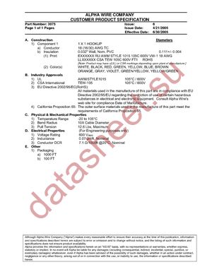 3075 BK005 datasheet  